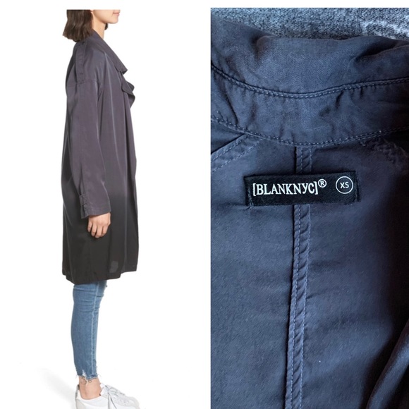 BLANKNYC Dip Dye Lightweight Trench Coat XS - Picture 2 of 8